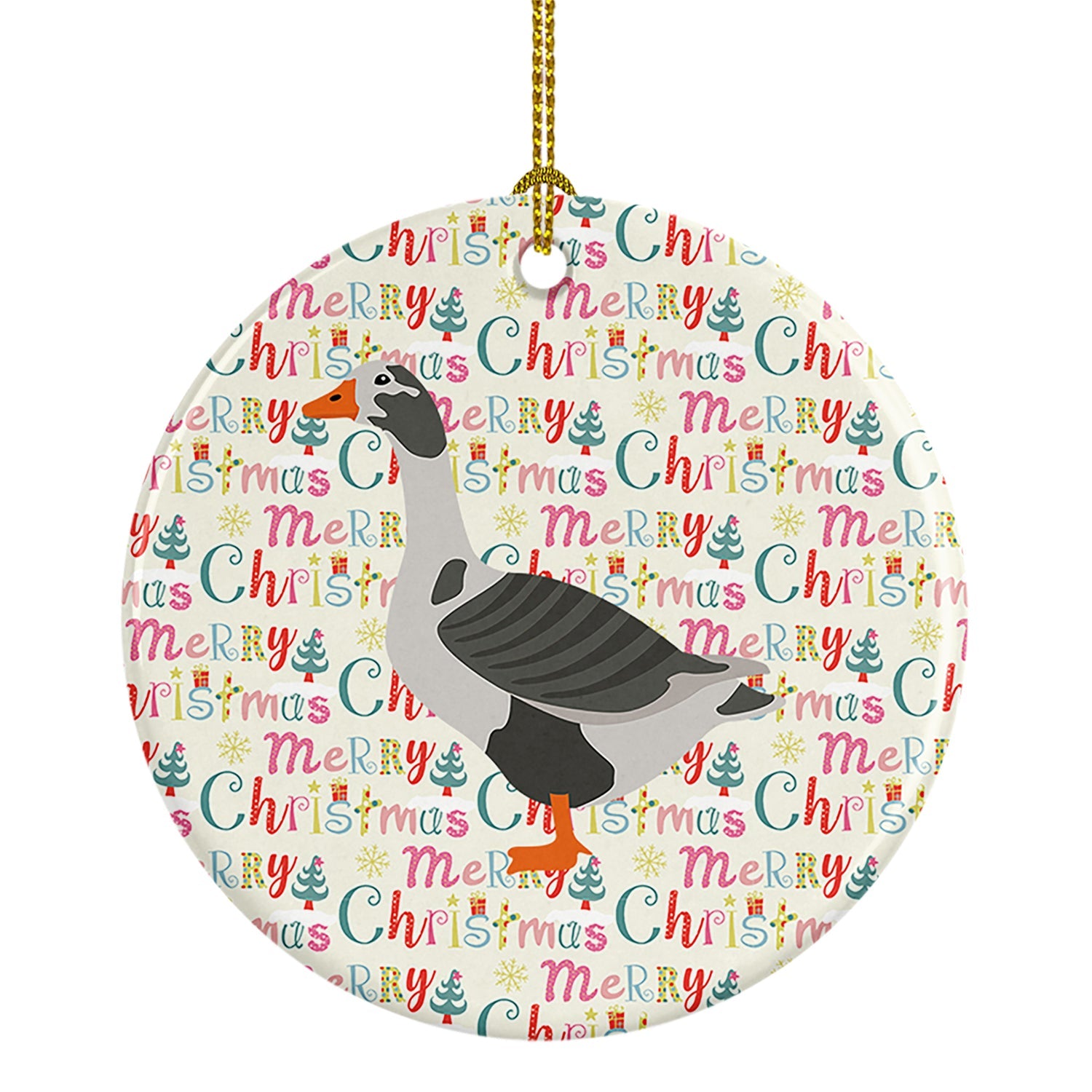 West of England Goose Christmas Ceramic Ornament