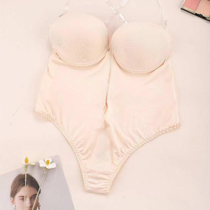 Sexy Backless Bodysuit Bra for Evening Dresses