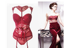 New Sexy European Shaping Bodysuit and Lace Lingerie Set