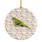 Siskin Christmas Ceramic Ornament