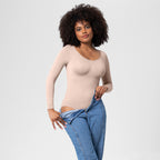 Women's Seamless Long Sleeve Corset Jumpsuit