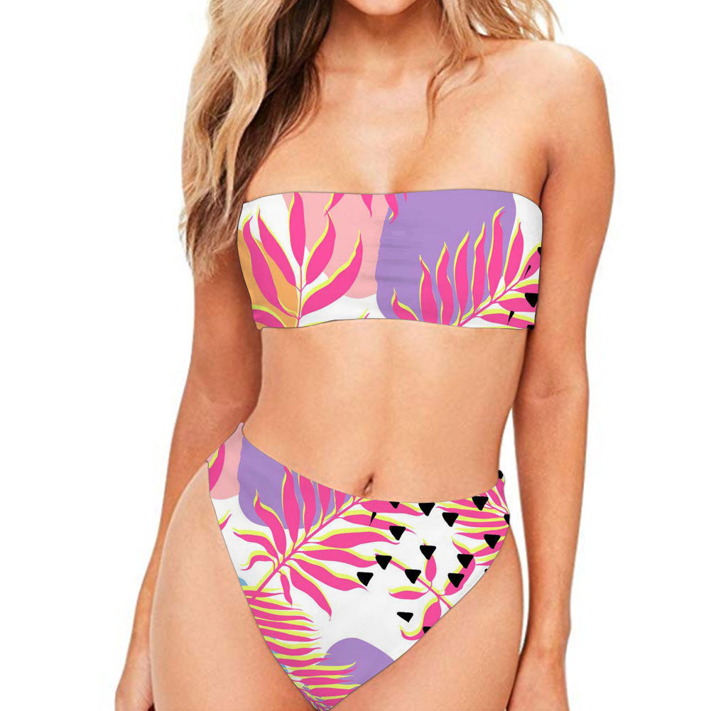 Strapless Two-Piece Sexy Bikini Swimwear