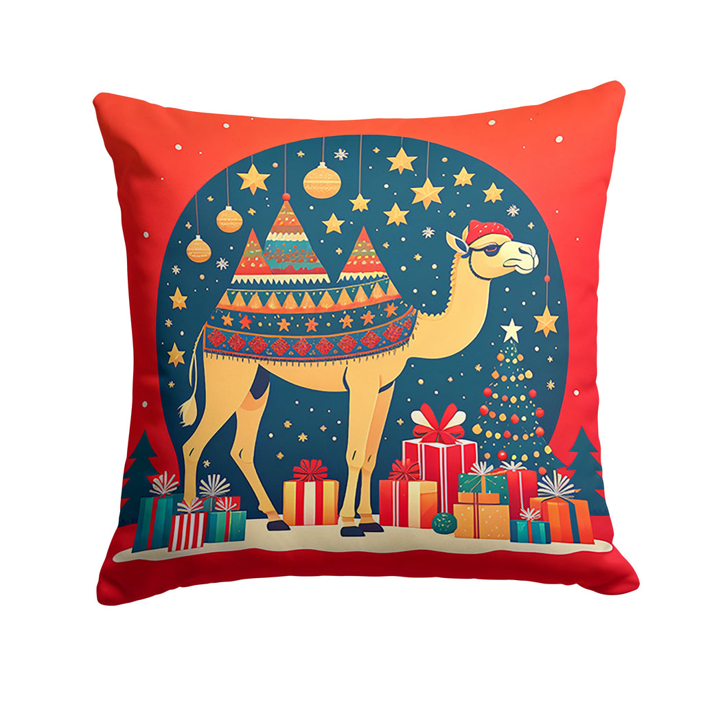 Camel Christmas Throw Pillow