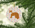 Maine Coon #1 Cat Christmas Ceramic Ornament