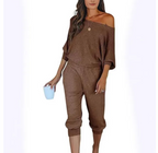 Off-the-shoulder Long Sleeve Pullover | Streetwear