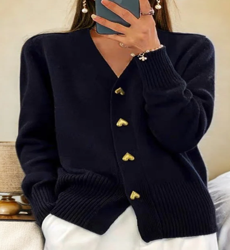 Estelle Women's Casual Winter Flat Knit Cardigan (One Piece)
