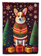Corgi Holiday Christmas Garden Flag
