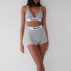 2020 Summer Women's Casual Set with V-Neck Tank Top
