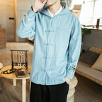 Chinese Style Men's Hooded Tang Suit Jacket