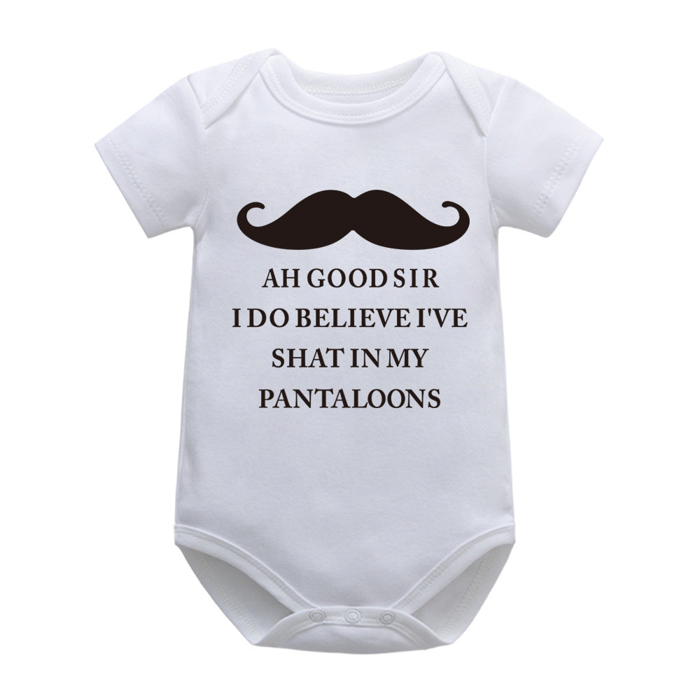 Summer Short Sleeve T-Shirt Bodysuit with Cute Print
