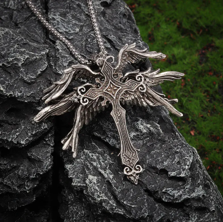 Vintage Silver Angel Necklace | Christian Jewelry