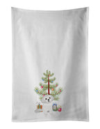 Shih-Tzu Silver and White #1 Christmas Kitchen Towel Set of 2