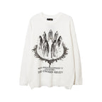 Unisex Letter Jacquard Knitted Sweater
