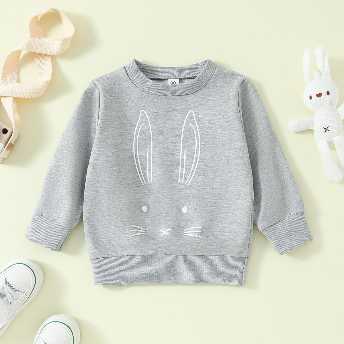 Popular Rabbit Pattern Sweatshirt for Girls | Streetwear