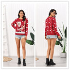 New Santa Fawn Jacquard Pullover Sweater | Streetwear