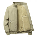 2023 Men's Warm Fleece Windbreak Parka Jacket Plus Size