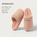 Yuangang Fleece-lined Thermal Wool Cotton Slippers