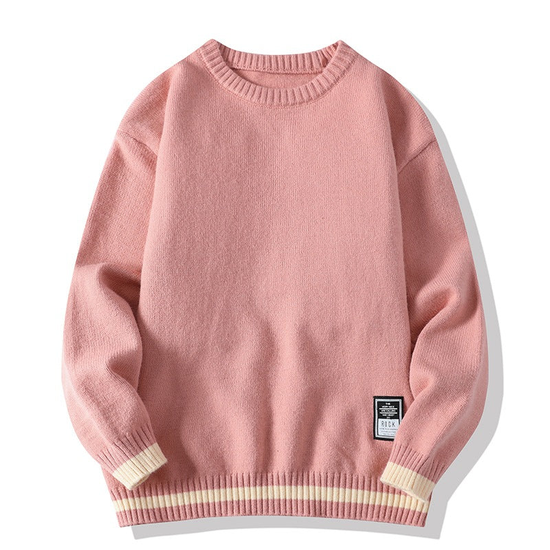 Men's Thick Warm Gold Velvet Sweater