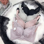 Luxury Wireless Lace Bra for Women's Support and Lift