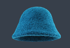 Solid Color Warm Wool Bucket Hat for Stylish Look | Embroidered Cap