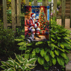 Westie and Santa Claus Garden Flag