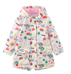 Children's Printed Parka Jacket with Hood (One Piece)