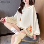 Elegant Women's Hoodie with Chinese Knot and Tassels | Streetwear