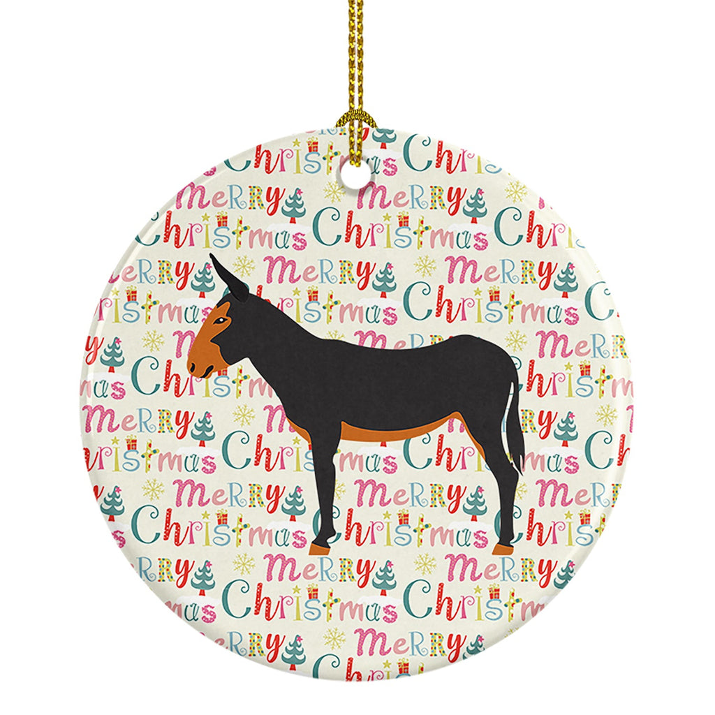 Catalan Donkey Christmas Ceramic Ornament