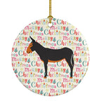 Catalan Donkey Christmas Ceramic Ornament