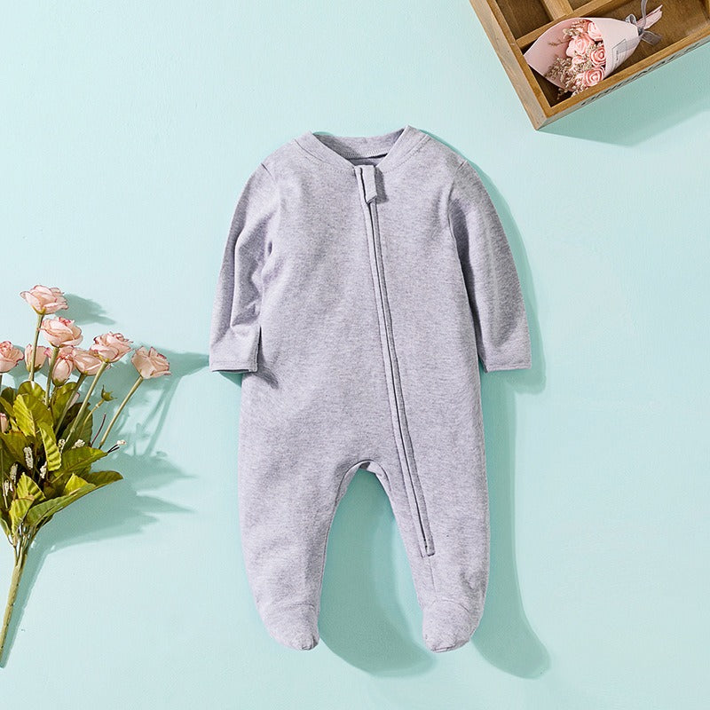 Baby Long Sleeve Zipper Bodysuit Creeper