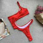 2019 Women's One-Piece Shoulder Bikini Swimsuit