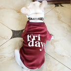 Double-Sided Thick Gold Velvet Dog Sweatshirt | Streetwear