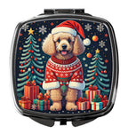 Apricot Toy Poodle Christmas Compact Mirror