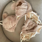 Cute Plush Bear Print Women's Wireless Underwear Set