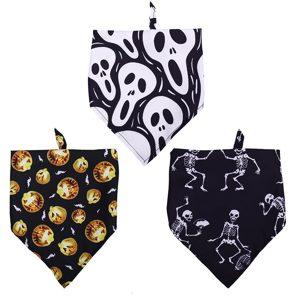 Halloween Dog Slobber Scarf for Pets