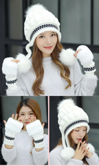Cozy Fleece Ear Flap Beanie | Embroidered Cap