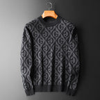 Men's Thick Half Turtleneck Slim Fit Cardigan Sweater