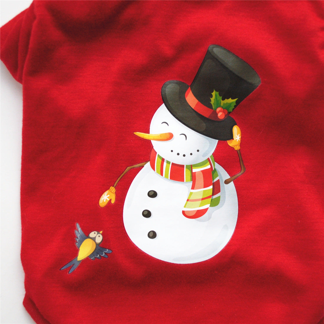 Christmas Pet Dog T-Shirt - Red Holiday Outfit | Streetwear