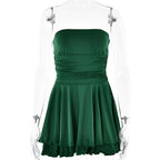 Off Shoulder Tube Top & High Waist Skirt Set