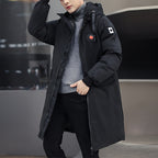 Men's Fashion Thick Warm Hooded Long Coat M-5XL