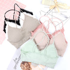 Lace-Threaded Tube Top