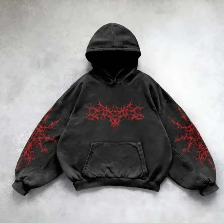 Washed Hooded Pullover | Streetwear