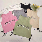 Special Printed Metal Buckle Tank Top