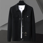 Trendy Men's Knitted Jacket - Korean Casual Cardigan