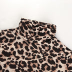 Sexy Leopard Print Long Sleeve Bodysuit for Women