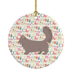 Skookum #2 Cat Christmas Ceramic Ornament