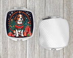 Beagle Christmas Compact Mirror