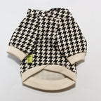 Pet Apparel Dog Hoodie - Christmas Houndstooth Design