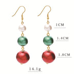 Christmas Series Cute Snowman and Santa Earrings