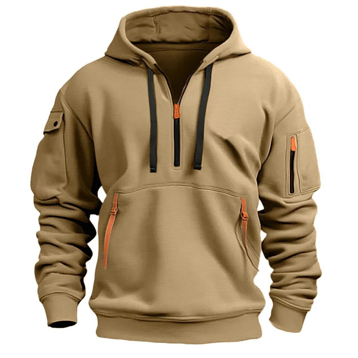Cotton Dropped Shoulder Hooded Sweatshirt | Streetwear
